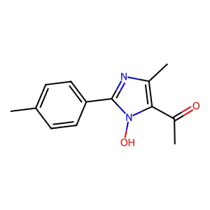 1-[3-Hydroxy-5-methyl-2-(4-methylphenyl)imidazol-4-yl]ethanone structure