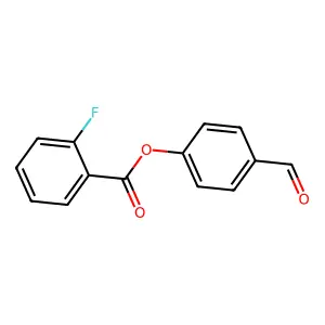 4-Formylphenyl 2-fluorobenzoate structure