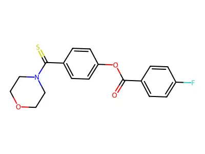 4-(Morpholin-4-ylcarbonothioyl)phenyl 4-fluorobenzoate structure