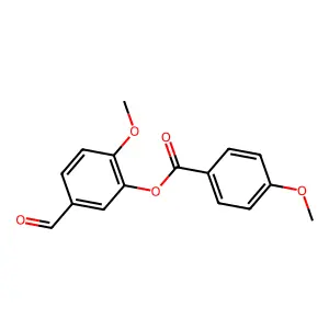 5-Formyl-2-methoxyphenyl 4-methoxybenzoate structure