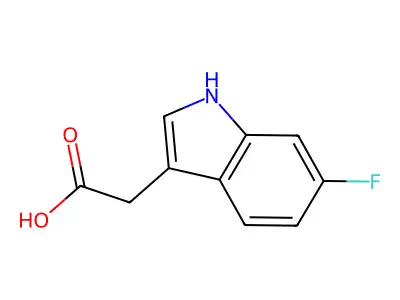6-Fluoroindole-3-acetic acid structure