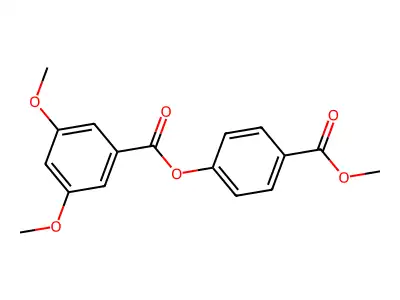 4-(Methoxycarbonyl)phenyl 3,5-dimethoxybenzoate structure