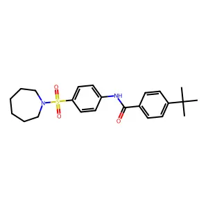 N-[4-(azepan-1-ylsulfonyl)phenyl]-4-tert-butylbenzamide structure