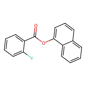 1-Naphthyl 2-fluorobenzoate structure