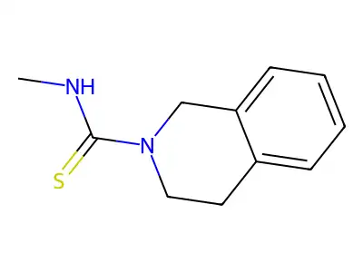 N-methyl-3,4-dihydro-1H-isoquinoline-2-carbothioamide structure