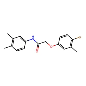 2-(4-bromo-3-methylphenoxy)-N-(3,4-dimethylphenyl)acetamide structure