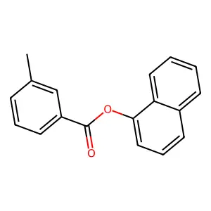 1-Naphthyl 3-methylbenzoate structure