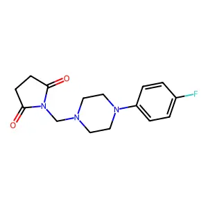 1-[[4-(4-Fluorophenyl)piperazin-1-yl]methyl]pyrrolidine-2,5-dione structure