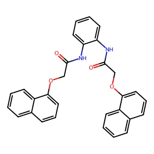 2-(1-naphthyloxy)-N-(2-{[(1-naphthyloxy)acetyl]amino}phenyl)acetamide structure
