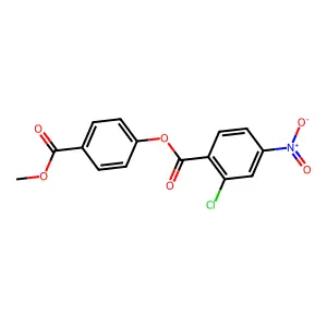 4-(Methoxycarbonyl)phenyl 2-chloro-4-nitrobenzoate structure