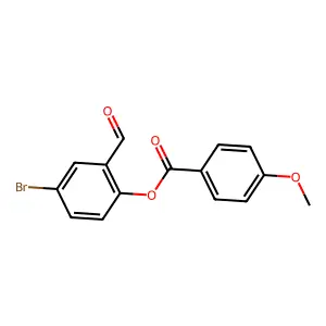 4-Bromo-2-formylphenyl 4-methoxybenzoate structure