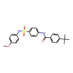 4-tert-butyl-N-[4-[(4-methoxyphenyl)sulfamoyl]phenyl]benzamide structure