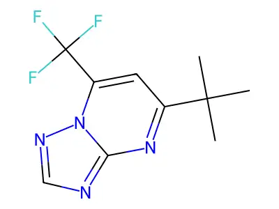 5-Tert-butyl-7-(trifluoromethyl)[1,2,4]triazolo[1,5-a]pyrimidine structure