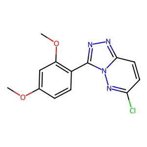 6-Chloro-3-(2,4-dimethoxyphenyl)-[1,2,4]triazolo[4,3-b]pyridazine structure