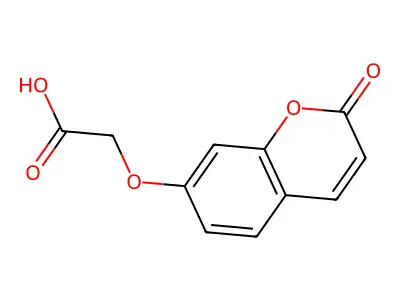 [(2-oxo-2H-chromen-7-yl)oxy]acetic acid structure