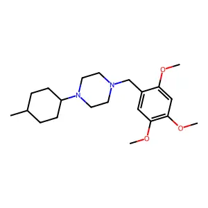 1-(4-Methylcyclohexyl)-4-[(2,4,5-trimethoxyphenyl)methyl]piperazine structure