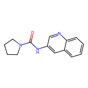 pyrrolidinyl-N-(3-quinolyl)carboxamide structure