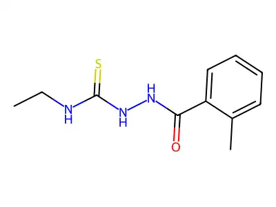 N-ethyl-2-[(2-methylphenyl)carbonyl]hydrazinecarbothioamide structure