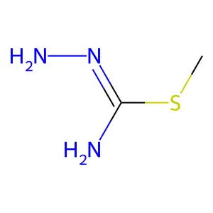 Methyl hydrazinecarbimidothioate structure