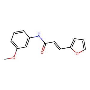 3-(furan-2-yl)-N-(3-methoxyphenyl)prop-2-enamide structure