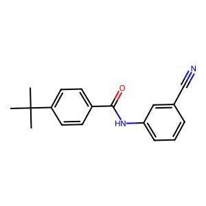 4-tert-butyl-N-(3-cyanophenyl)benzamide structure