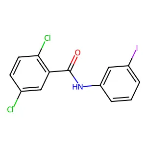 2,5-dichloro-N-(3-iodophenyl)benzamide structure