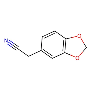 3,4-(亚甲二氧基)苯乙腈 structure
