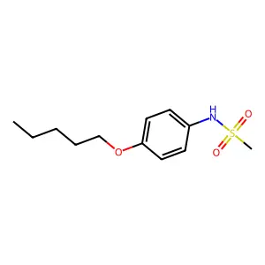 N-(4-pentoxyphenyl)methanesulfonamide structure