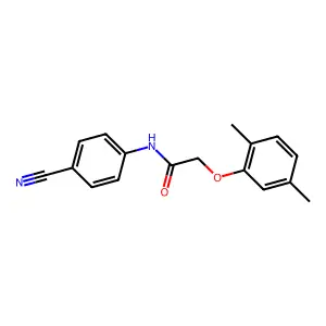 N-(4-氰基苯基)-2-(2,5-二甲基苯氧基)乙酰胺 structure