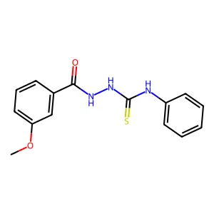 1-[(3-Methoxybenzoyl)amino]-3-phenylthiourea structure