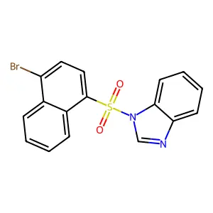1-(4-Bromonaphthalen-1-yl)sulfonylbenzimidazole structure