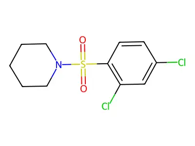 1-(2,4-Dichlorophenylsulfonyl)piperidine structure