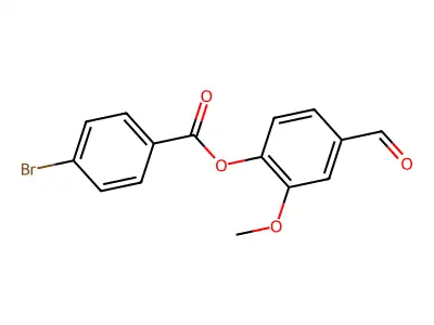 4-Formyl-2-methoxyphenyl 4-bromobenzoate structure