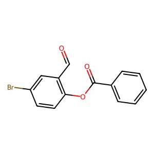 4-Bromo-2-formylphenyl benzoate structure