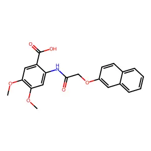 4,5-dimethoxy-2-[(2-naphthalen-2-yloxyacetyl)amino]benzoic Acid structure