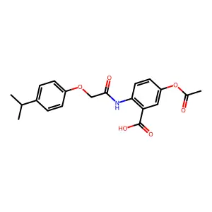 5-acetyloxy-2-[[2-(4-propan-2-ylphenoxy)acetyl]amino]benzoic Acid structure