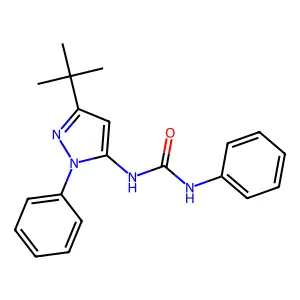 3-(3-tert-butyl-1-phenyl-1H-pyrazol-5-yl)-1-phenylurea structure