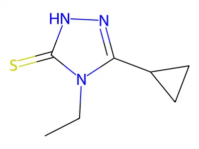 5-cyclopropyl-4-ethyl-4H-1,2,4-triazole-3-thiol structure