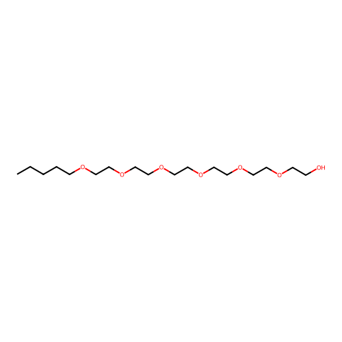 Hexaethylene glycol, pentyl ether structure