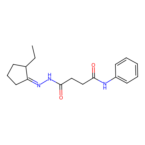 N'-[(Z)-(2-ethylcyclopentylidene)amino]-N-phenylbutanediamide structure
