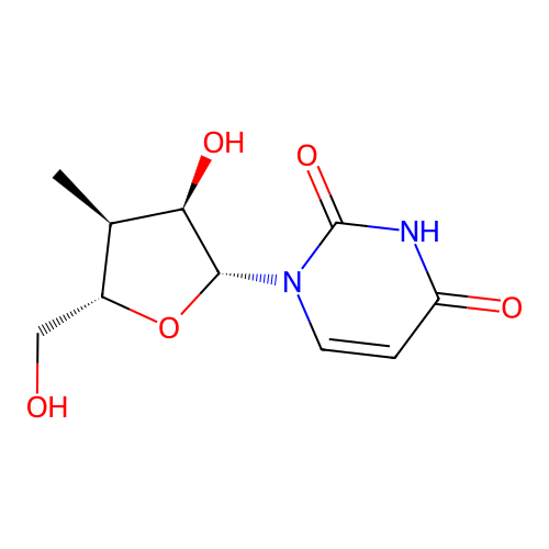 3'-deoxy-3'-methyluridine structure