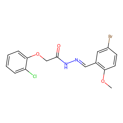 N'-(5-Bromo-2-methoxybenzylidene)-2-(2-chlorophenoxy)acetohydrazide structure