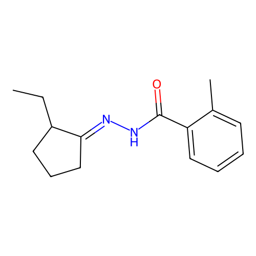 N'-(2-ethylcyclopentylidene)-2-methylbenzohydrazide structure