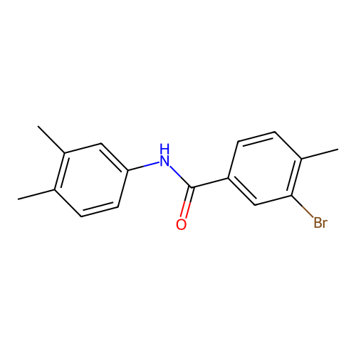 3-bromo-N-(3,4-dimethylphenyl)-4-methylbenzamide structure