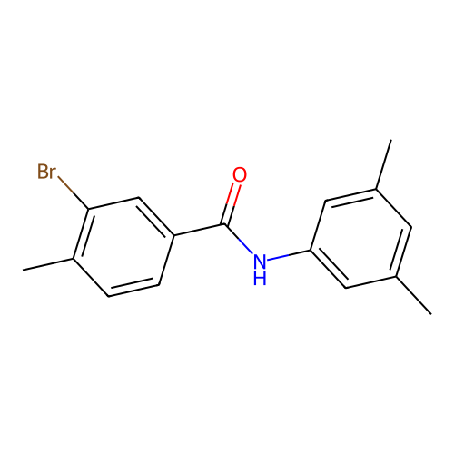 3-bromo-N-(3,5-dimethylphenyl)-4-methylbenzamide structure