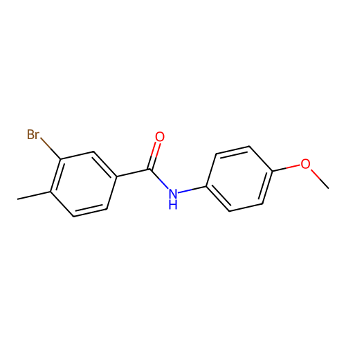 3-bromo-N-(4-methoxyphenyl)-4-methylbenzamide structure