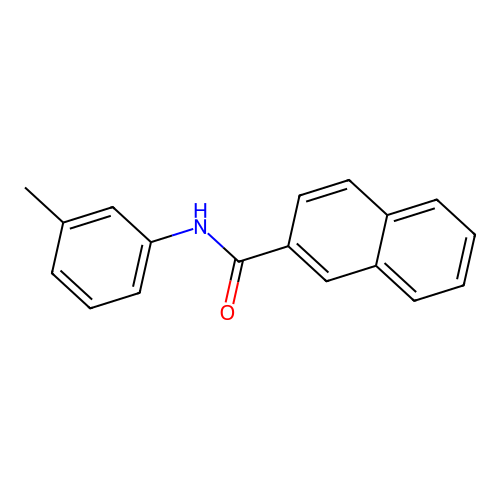 N-(3-methylphenyl)-2-naphthamide structure