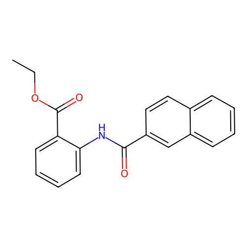 Ethyl 2-(2-naphthoylamino)benzoate structure