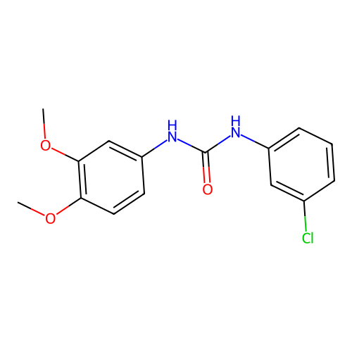 1-(3-Chlorophenyl)-3-(3,4-dimethoxyphenyl)urea structure