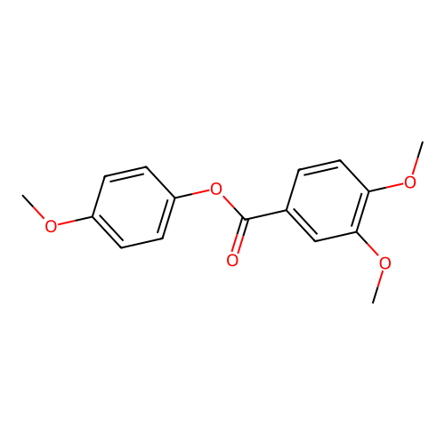 4-Methoxyphenyl 3,4-dimethoxybenzoate structure